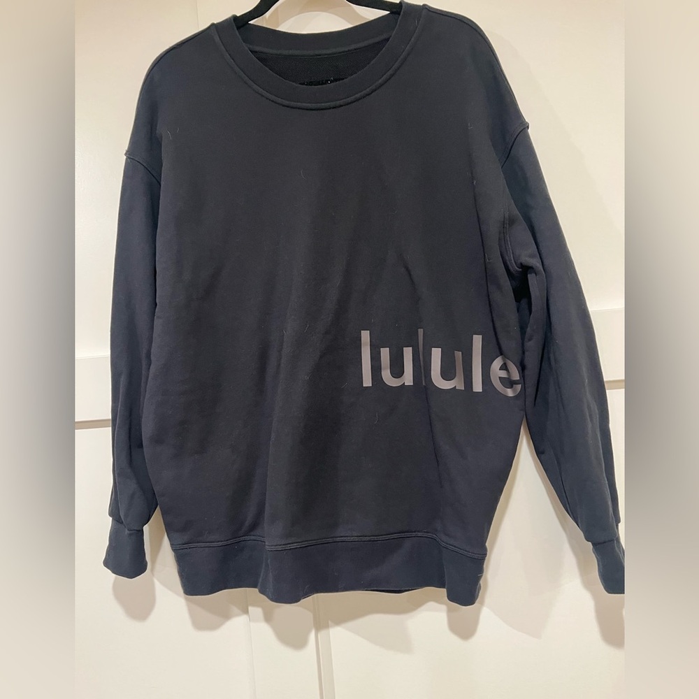 Lululemon Athletica Black Crewneck Sweater